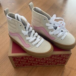 Vans Kids High-Top Sneakers - Pink and Cream NWT